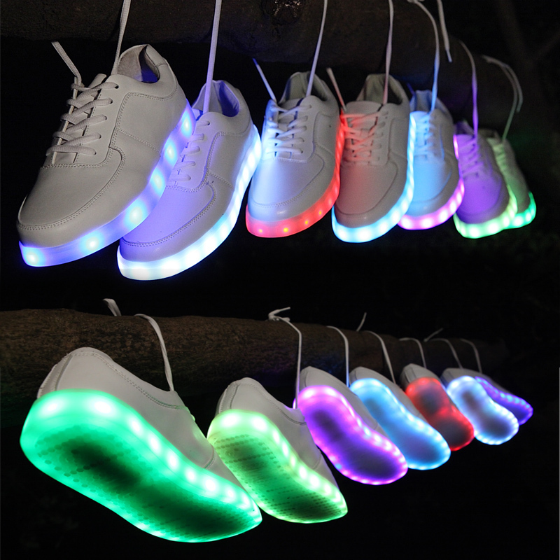 Lighting LED bluetooth shoes - White 